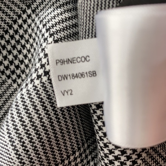 DKNY Black Asymmetrical Skirt W/ Logo Zipper - Picture 7 of 8